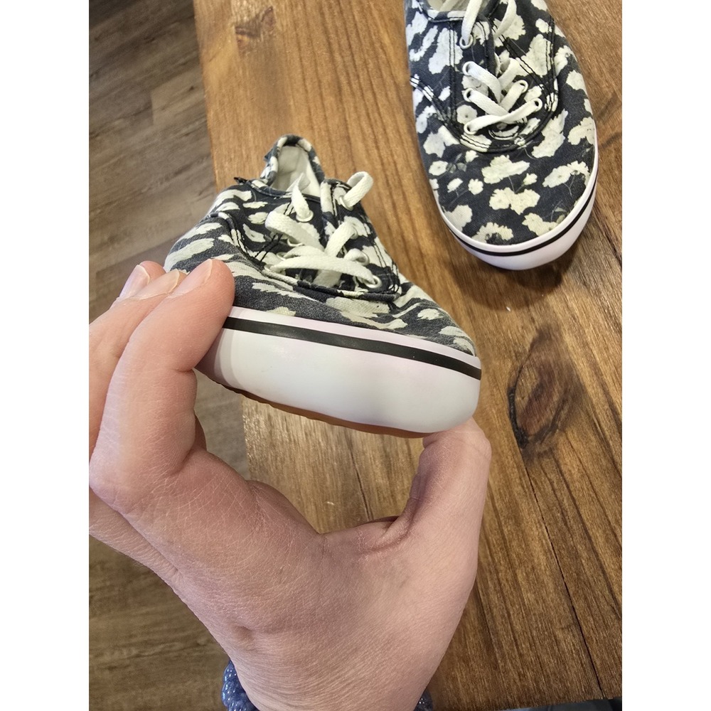 Vans Camden Floral Print Sneakers Womens Size 8 Black Lace Up Casual Shoes - Picture 4 of 7